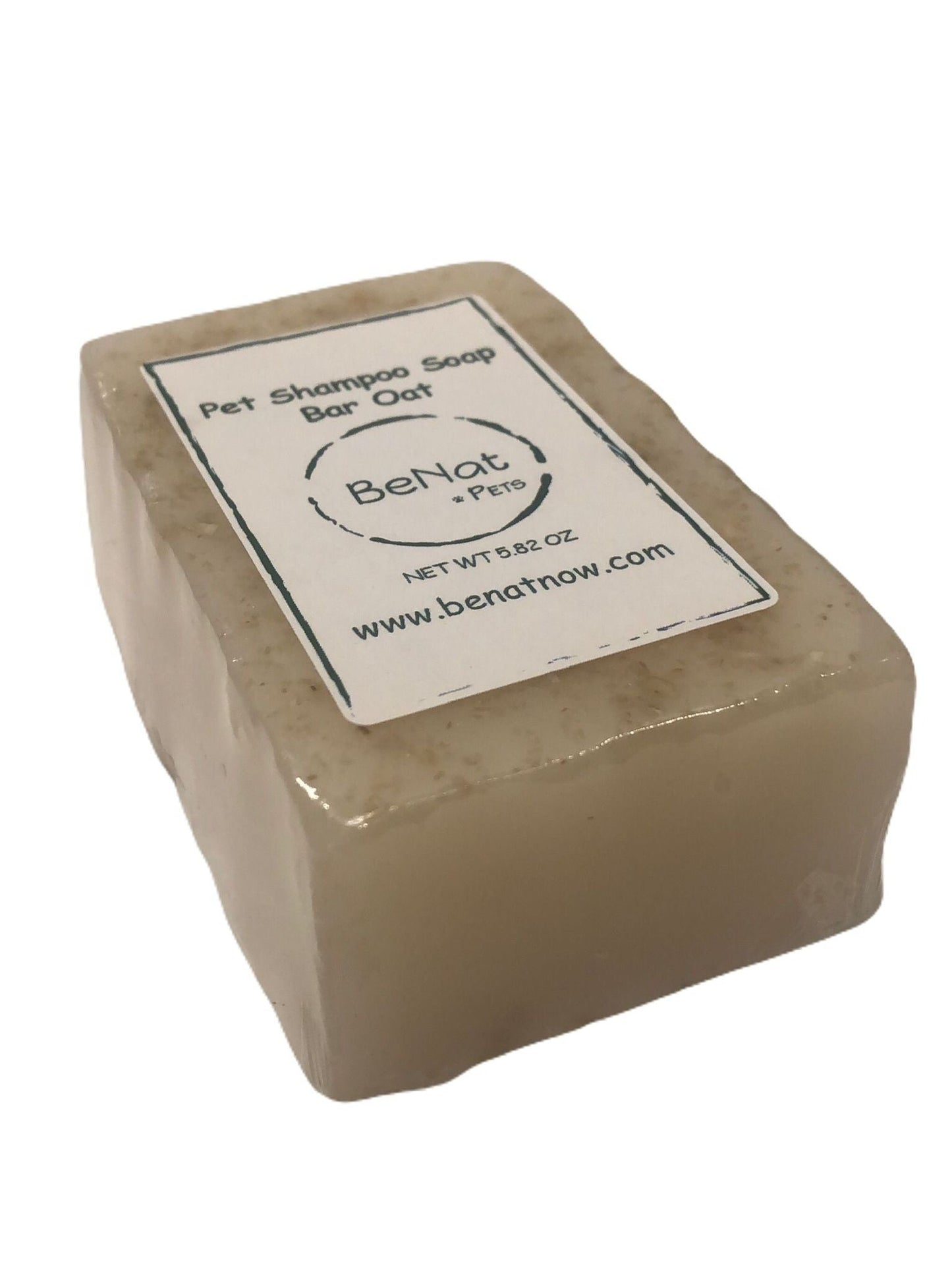 Natural dog shampoo bar from the BeNat grooming bundle, handmade with plant-based ingredients